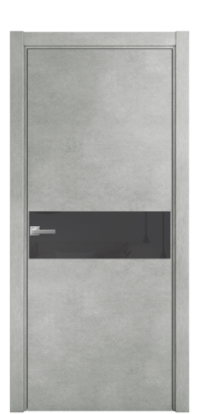 Дверь межкомнатная Ветро 11 Цвет Бетон серый Покрытие ПВХ ФАКТУРНЫЕ Наличник L 75 Цена 8700