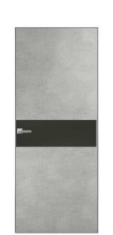 Дверь межкомнатная Ветро 11 Цвет Бетон серый Покрытие ПВХ ФАКТУРНЫЕ Наличник Скрытый короб хром Цена 41000