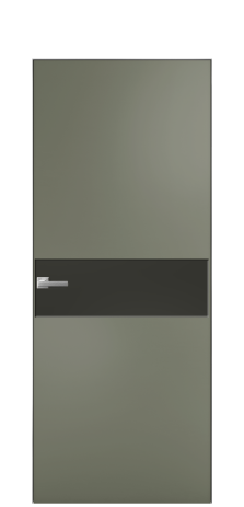 Дверь межкомнатная Ветро 11 Цвет Зеленый Покрытие Эмаль  Наличник Скрытый короб хром Цена 47048