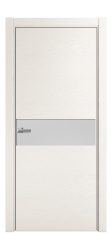 Дверь межкомнатная Ветро 11 Цвет Ясень Молочный Покрытие Шпон крашеный  Наличник L 75 Цена 48775
