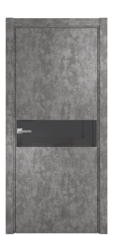 Дверь межкомнатная Vetro 11 Цвет Айс какао Покрытие ПВХ ФАКТУРНЫЕ Наличник L 75 Цена 34100