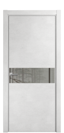 Дверь межкомнатная Vetro 11 Цвет Бетон известковый Покрытие ПВХ ФАКТУРНЫЕ Наличник L 75 Цена 34600