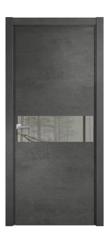 Дверь межкомнатная Vetro 11 Цвет Камень темный Покрытие ПВХ ФАКТУРНЫЕ Наличник L 75 Цена 34600