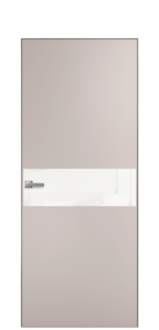 Дверь межкомнатная Vetro 11 Цвет Пудра Покрытие Эмаль  Наличник Скрытый короб хром Цена 45550