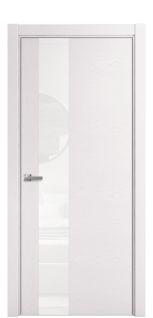 Дверь межкомнатная Vetro 14 Цвет Ясень Крем Покрытие Шпон крашеный  Наличник L 75 Цена 48775