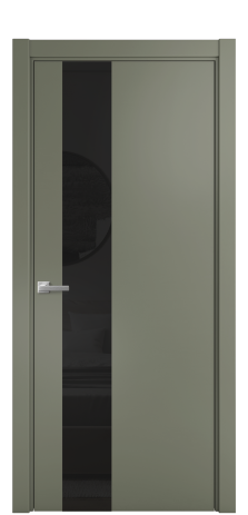 Дверь межкомнатная Ветро 14 Цвет Зеленый Покрытие Эмаль  Наличник L 75 Цена 47073