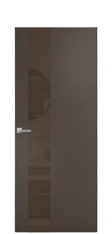 Дверь межкомнатная Ветро 14 Цвет Коричневый Покрытие Эмаль  Наличник Скрытый короб хром Цена 47048