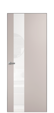 Дверь межкомнатная Ветро 14 Цвет Пудра Покрытие Эмаль  Наличник Скрытый короб хром Цена 45550