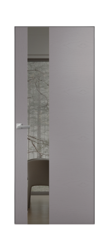 Дверь межкомнатная Ветро 14 Цвет Ясень Ирис Покрытие Шпон крашеный  Наличник Скрытый короб хром Цена 48350