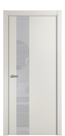 Дверь межкомнатная Ветро 14 Цвет Лайт Грей Покрытие ПВХ SOFT (ПЭТ) Наличник L 75 Цена 9200