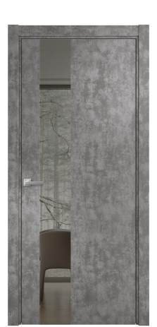 Дверь межкомнатная Ветро 14 Цвет Айс какао Покрытие ПВХ ФАКТУРНЫЕ Наличник L 75 Цена 9200