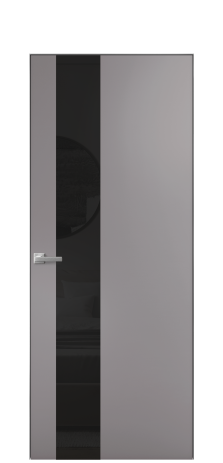 Дверь межкомнатная Vetro 14 Цвет Ирис Покрытие Эмаль  Наличник Скрытый короб хром Цена 45550