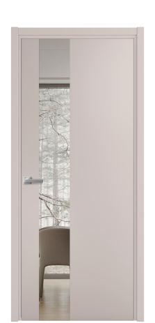 Дверь межкомнатная Vetro 14 Цвет Пудра Покрытие Эмаль  Наличник L 50 Цена 45575
