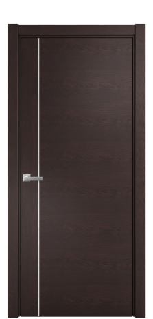 Дверь межкомнатная Ветро 17 Цвет Мореный Дуб Покрытие Шпон натуральный  Наличник L 75 Цена 51050