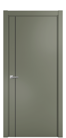 Дверь межкомнатная Слот 10-011 Цвет Зеленый Покрытие Эмаль  Наличник L 75 Цена 42558