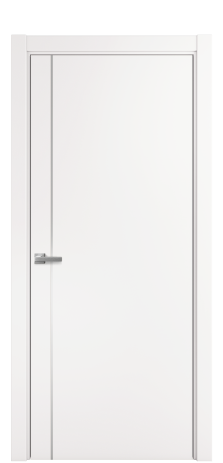 Дверь межкомнатная Слот 10-011 Цвет Вайт Покрытие ПВХ SOFT (ПЭТ) Наличник L 75 Цена 8700