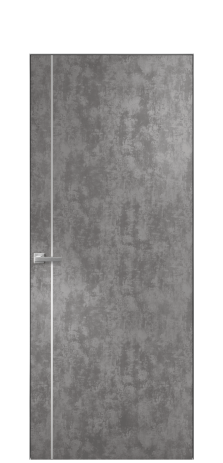 Дверь межкомнатная Slot 10-011 Цвет Айс какао Покрытие ПВХ ФАКТУРНЫЕ Наличник Скрытый короб хром Цена 38100