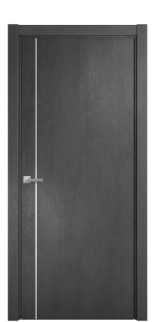 Дверь межкомнатная Slot 10-011 Цвет Камень темный Покрытие ПВХ ФАКТУРНЫЕ Наличник L 75 Цена 31200