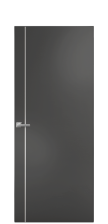 Дверь межкомнатная Slot 10-011 Цвет Антрацит Покрытие Эмаль  Наличник Скрытый короб хром Цена 42533