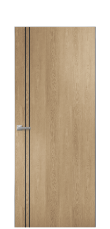 Дверь межкомнатная Слот 10-012 Цвет Дуб Светлый Покрытие Шпон натуральный  Наличник Скрытый короб хром Цена 45150