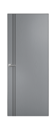 Дверь межкомнатная Слот 10-012 Цвет Ясень Гриджио Покрытие Шпон крашеный  Наличник Скрытый короб хром Цена 43550