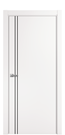 Дверь межкомнатная Слот 10-012 Цвет Вайт Покрытие ПВХ SOFT (ПЭТ) Наличник L 75 Цена 8700