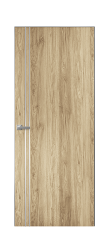 Дверь межкомнатная Slot 10-012 Цвет Орех светлый Покрытие ПВХ ПОД ДЕРЕВО Наличник Скрытый короб хром Цена 38100