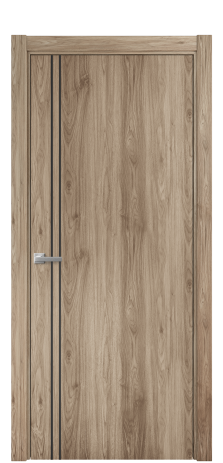 Дверь межкомнатная Slot 10-012 Цвет Орех смоук Покрытие ПВХ ПОД ДЕРЕВО Наличник L 75 Цена 31200