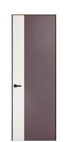 Дверь межкомнатная Дуэт 19 Цвет Лиловый Покрытие ЭМАЛИ Эмаль Наличник Скрытый короб золото Цена 56877