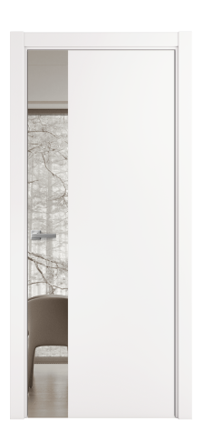 Дверь межкомнатная Ветро 19 Цвет Вайт Покрытие ПВХ SOFT (ПЭТ) Наличник L 75 Цена 39150