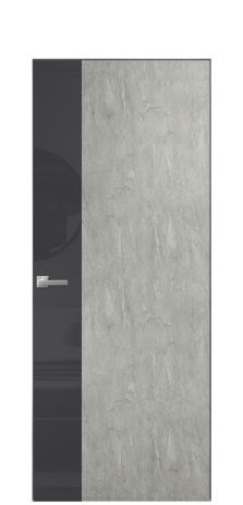 Дверь межкомнатная Ветро 19 Цвет Скол камня грей Покрытие ПВХ ФАКТУРНЫЕ Наличник Скрытый короб хром Цена 46050
