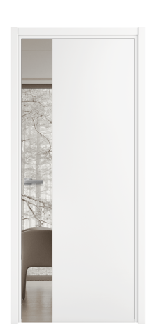 Дверь межкомнатная Ветро 19 Цвет Белый Покрытие Эмаль  Наличник L 50 Цена 50625