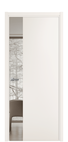 Дверь межкомнатная Ветро 19 Цвет Молочный Покрытие Эмаль  Наличник L 50 Цена 50625