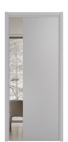 Дверь межкомнатная Ветро 19 Цвет Галечный Покрытие Эмаль  Наличник L 50 Цена 52338