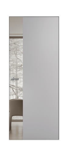 Дверь межкомнатная Ветро 19 Цвет Галечный Покрытие Эмаль  Наличник Скрытый короб хром Цена 52313