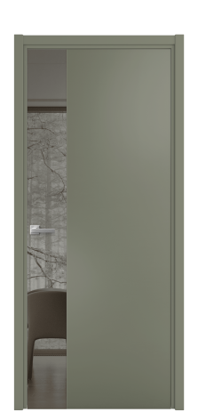 Дверь межкомнатная Ветро 19 Цвет Зеленый Покрытие Эмаль  Наличник L 50 Цена 52338