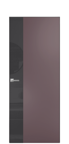 Дверь межкомнатная Ветро 19 Цвет Лиловый Покрытие Эмаль  Наличник Скрытый короб хром Цена 52313