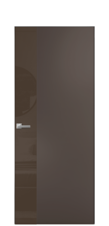 Дверь межкомнатная Ветро 19 Цвет Коричневый Покрытие Эмаль  Наличник Скрытый короб хром Цена 51563