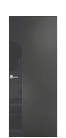 Дверь межкомнатная Ветро 19 Цвет Антрацит Покрытие Эмаль  Наличник Скрытый короб хром Цена 52313