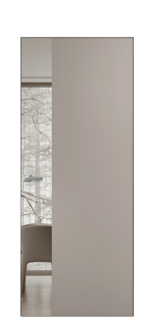 Дверь межкомнатная Ветро 19 Цвет Какао Покрытие Эмаль  Наличник Скрытый короб хром Цена 50600