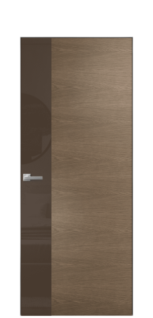 Дверь межкомнатная Ветро 19 Цвет Дуб Мускат Покрытие Шпон натуральный  Наличник Скрытый короб хром Цена 53750