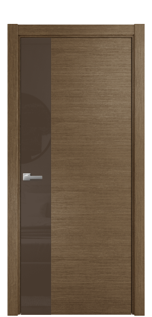 Дверь межкомнатная Ветро 19 Цвет Дуб Шоколад Покрытие Шпон масло  Наличник L 75 Цена 58575
