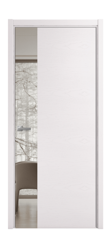 Дверь межкомнатная Ветро 19 Цвет Ясень Крем Покрытие Шпон крашеный  Наличник L 50 Цена 53825