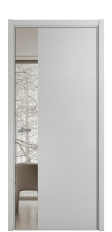 Дверь межкомнатная Ветро 19 Цвет Ясень Телегрей Покрытие Шпон крашеный  Наличник L 50 Цена 53825