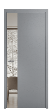 Дверь межкомнатная Ветро 19 Цвет Ясень Гриджио Покрытие Шпон крашеный  Наличник L 50 Цена 53825