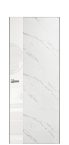 Дверь межкомнатная Vetro 19 Цвет Монте софт Покрытие ПВХ ФАКТУРНЫЕ Наличник Скрытый короб хром Цена 45300