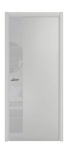 Дверь межкомнатная Vetro 19 Цвет Телегрей Покрытие Эмаль  Наличник L 50 Цена 50625