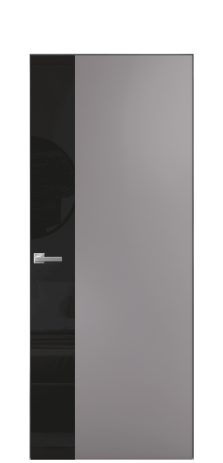 Дверь межкомнатная Vetro 19 Цвет Ирис Покрытие Эмаль  Наличник Скрытый короб хром Цена 50600