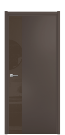 Дверь межкомнатная Vetro 19 Цвет Коричневый Покрытие Эмаль  Наличник L 50 Цена 52338