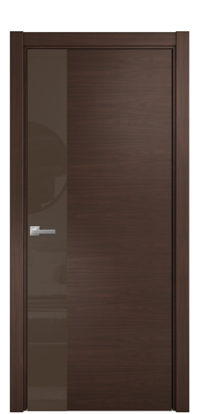 Дверь межкомнатная Vetro 19 Цвет Каштановый Орех Покрытие Шпон натуральный  Наличник L 75 Цена 60500